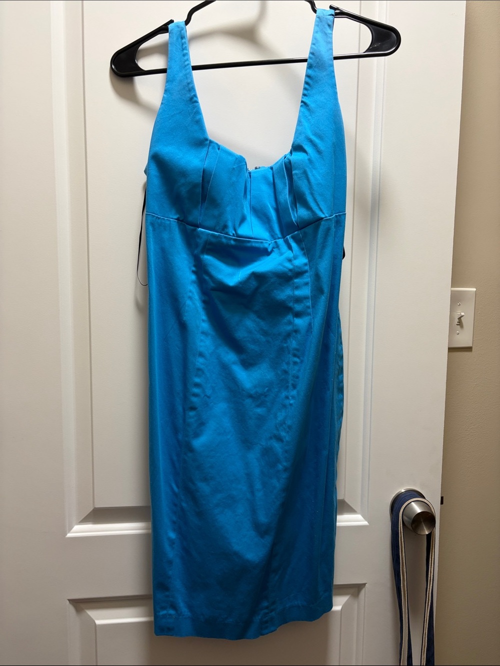 Calvin Klein Bright Blue Sleeveless Sheath Dress